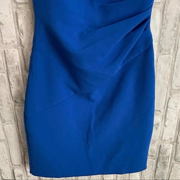 Diane von Furstenberg Bevin Blue Sheath Dress sz 0 - Picture 5 of 14